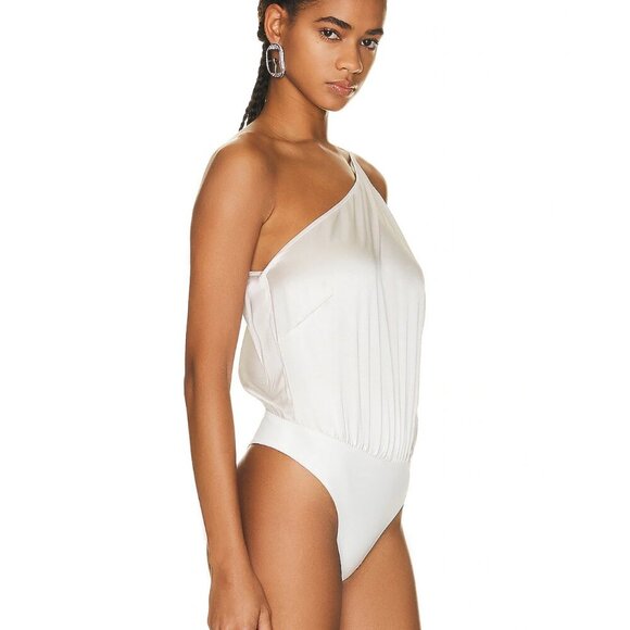 NWT The Sei One Shoulder Bodysuit in Frost size 0 - Picture 2 of 7